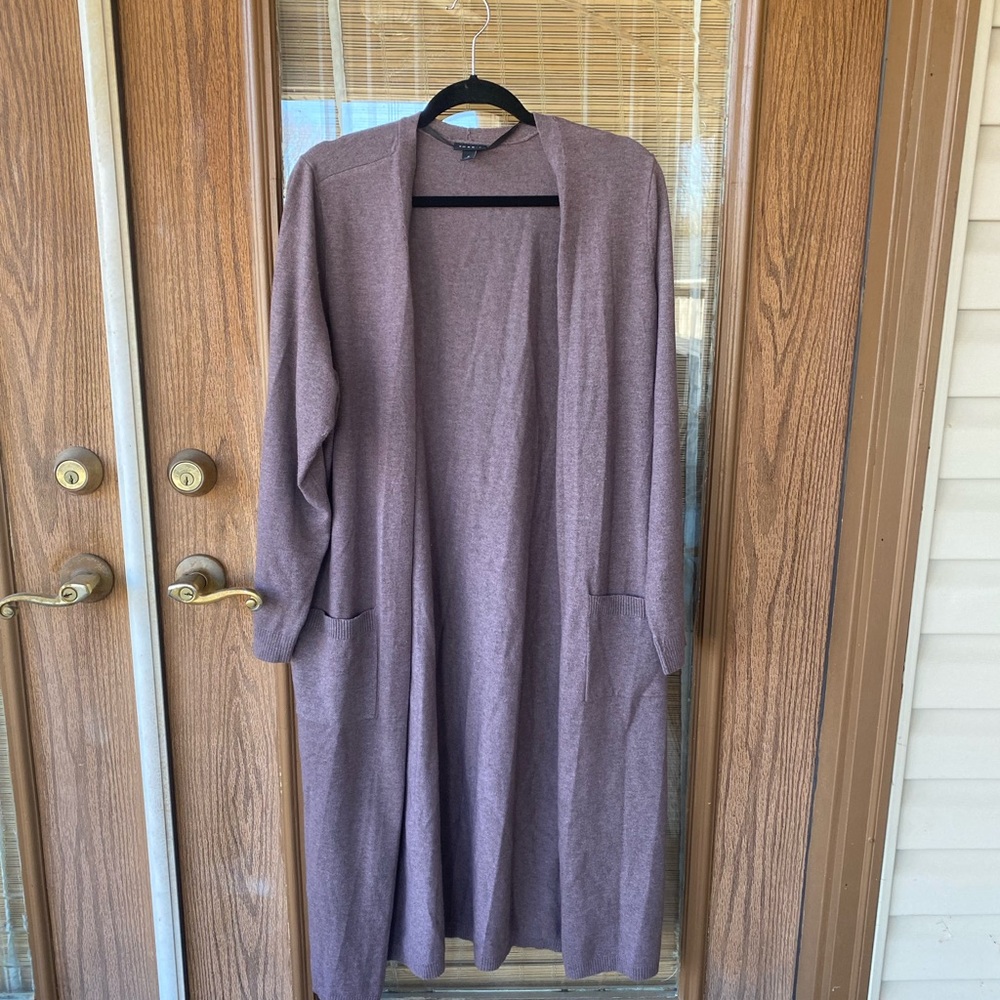 Brownish mauve Torrid duster.